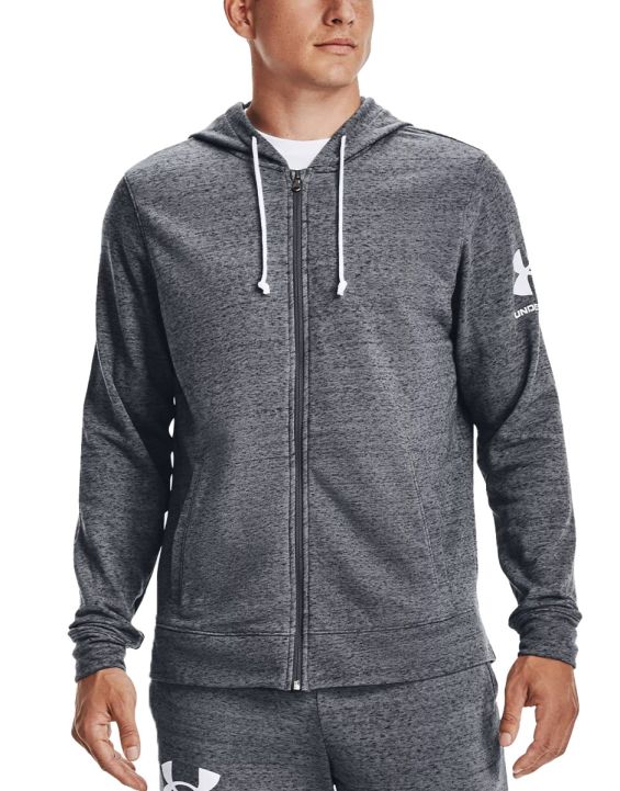 'UNDER ARMOUR Rival Terry Full Zip Hoodie Grey