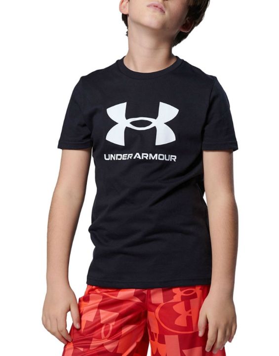'UNDER ARMOUR Sportstyle Logo Kids Tee Black