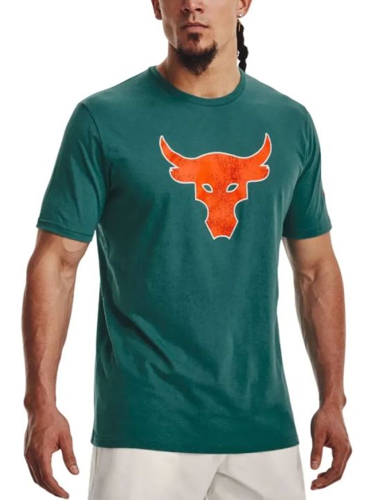 'UNDER ARMOUR x Project Rock Brahma Bull Tee Green/Orange