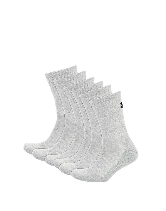 'UNDER ARMOUR 6-pack Charged Cotton 2.0 Crew Socks Grey