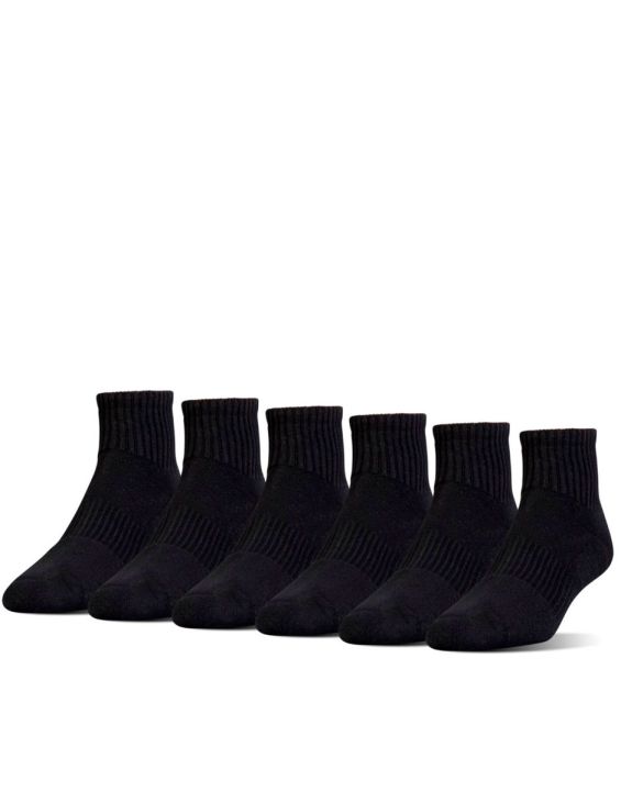 'UNDER ARMOUR 6-pack Charged Cotton 2.0 Socks Black