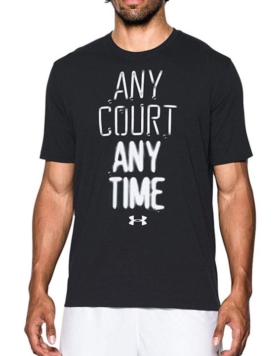 'UNDER ARMOUR Any Court Any Time Tee Black