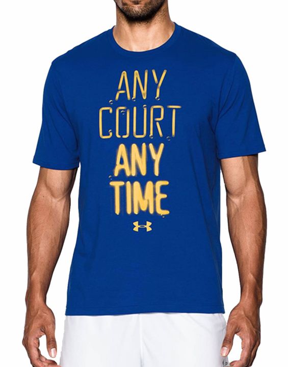 'UNDER ARMOUR Any Court Any Time Tee Navy
