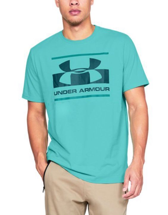 'UNDER ARMOUR Blocked Sportstyle Logo Tee Blue