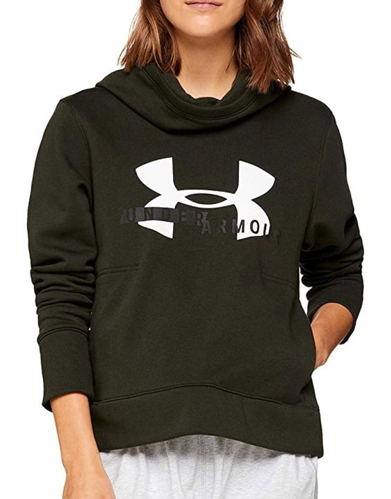 'UNDER ARMOUR Rival Fleece Logo Hoodie Green