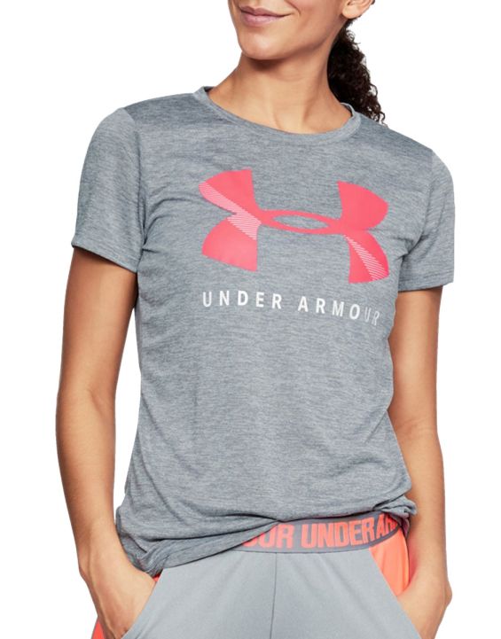 'UNDER ARMOUR Tech Graphic Twist Tee Grey