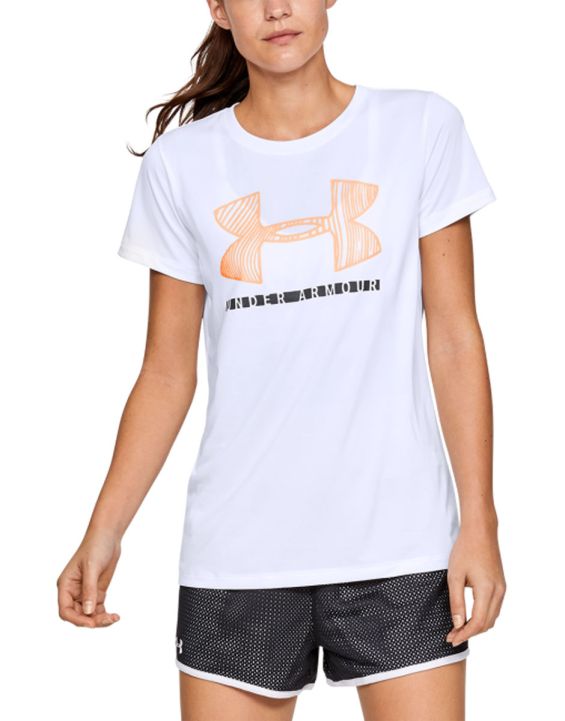'UNDER ARMOUR Tech SSC Graphic Tee White
