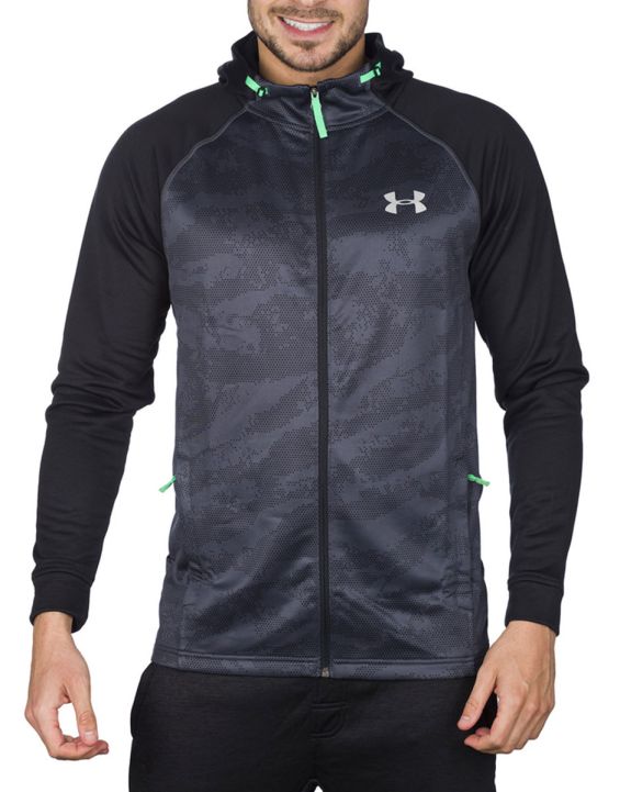 'UNDER ARMOUR Tech Terry Fitted Hoodie Grey