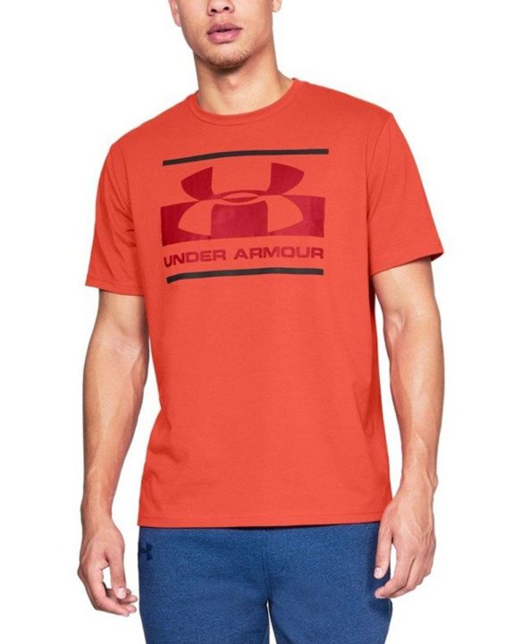 'UNDER ARMOUR Blocked Sportstyle Logo Tee Orange