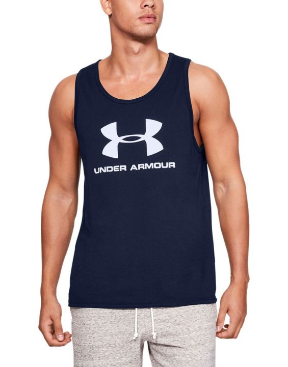 'UNDER ARMOUR Sportstyle Logo Tank Navy