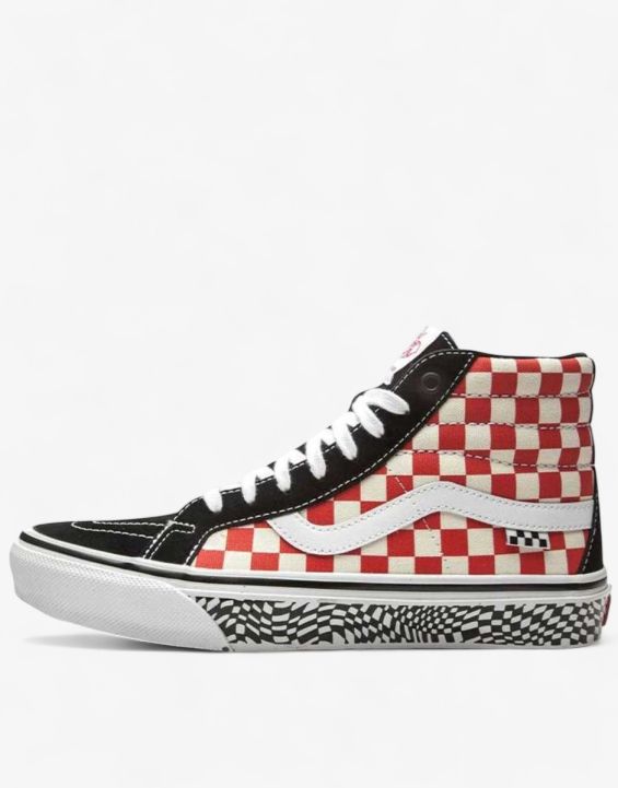 'VANS Skate Sk8-Hi Reissue Shoes Black/Red