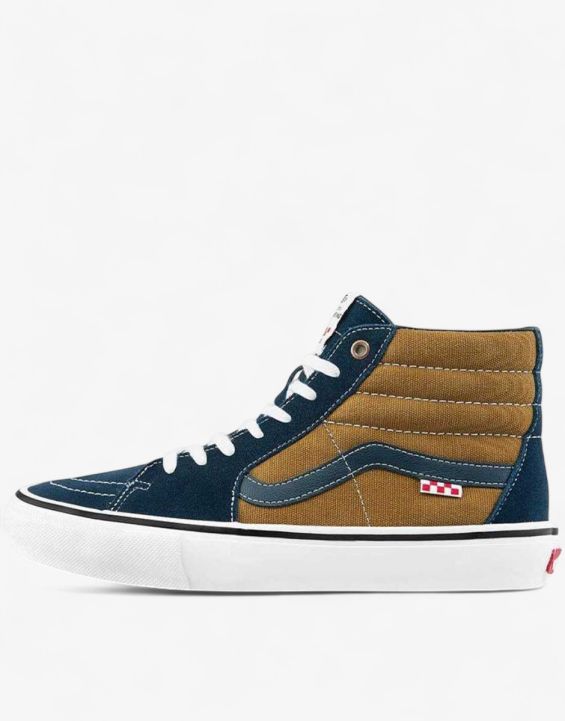 'VANS x Dane Reynolds Skate Sk8-Hi Shoes Navy/Brown