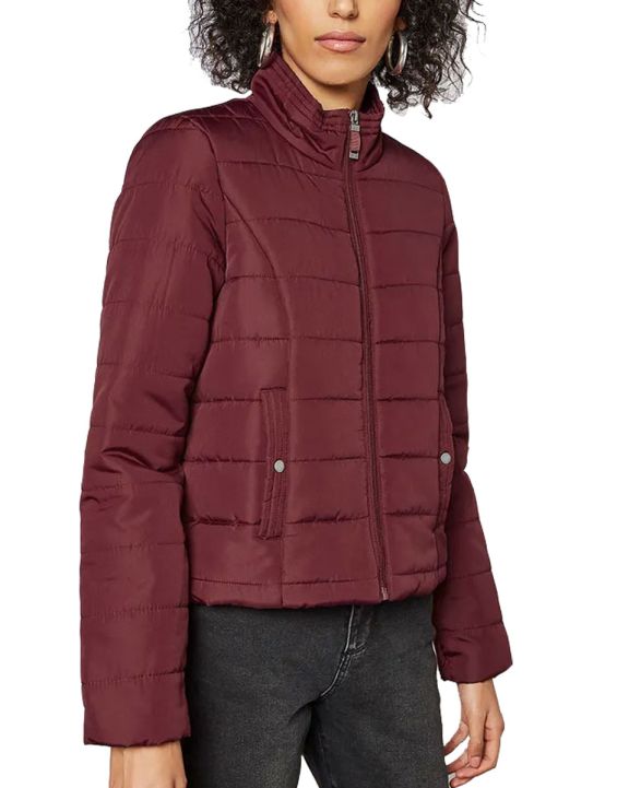 'VERO MODA Simone Short Quilted Jacket Cabernet