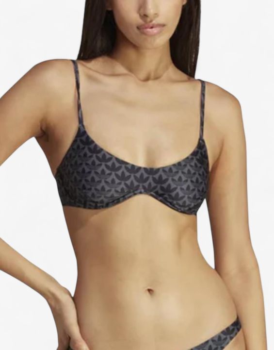 'ADIDAS Originals Monogram Swim Top Black/Grey 'ADIDAS Originals Monogram Swim Top Black/Grey