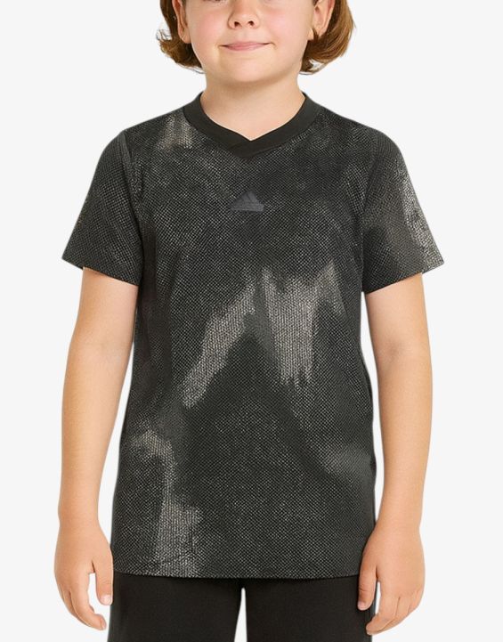 'ADIDAS Spotswear Future Icons All Over Print Tee Black