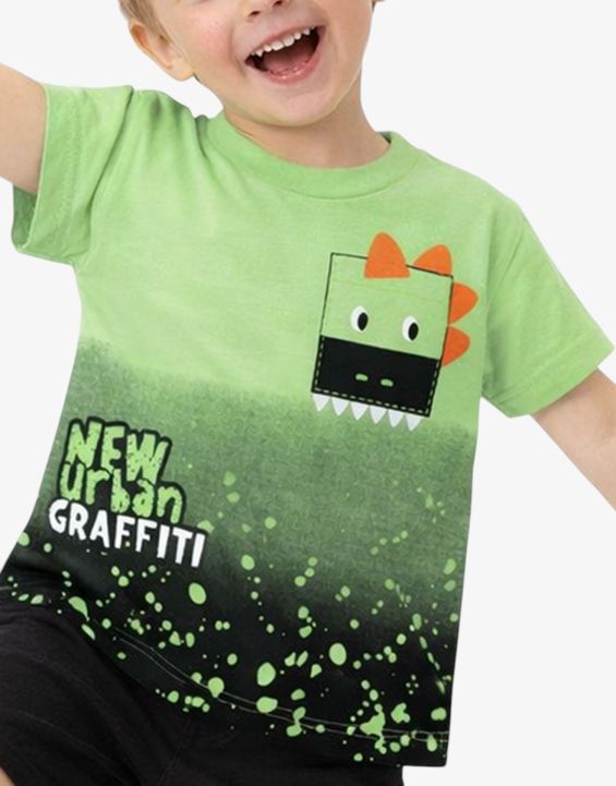 'CHICCO Boys Tee Light Green/Black