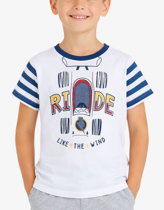 'CHICCO Boys Tee White/Blue