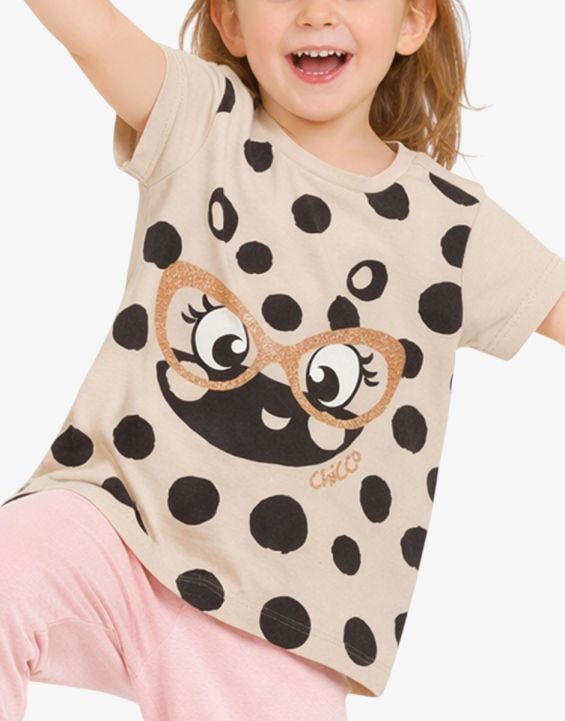 'CHICCO Girls Knitted Tee Light Natural