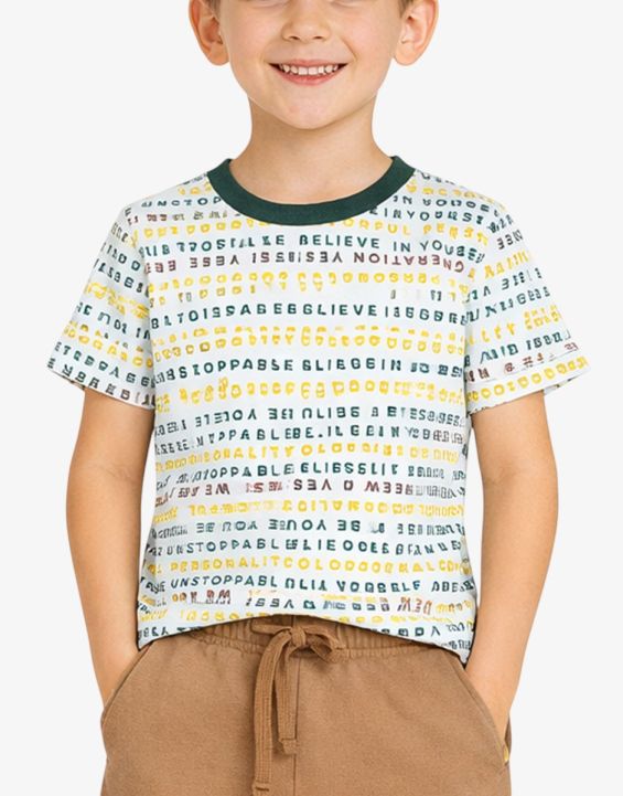 'CHICCO Unisex Tee White/Multi