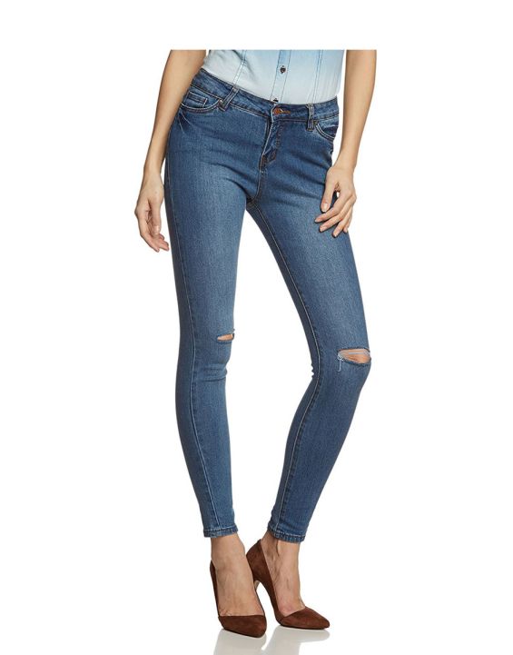 'SUBLEVEL Mid Waist Skinny Jeans