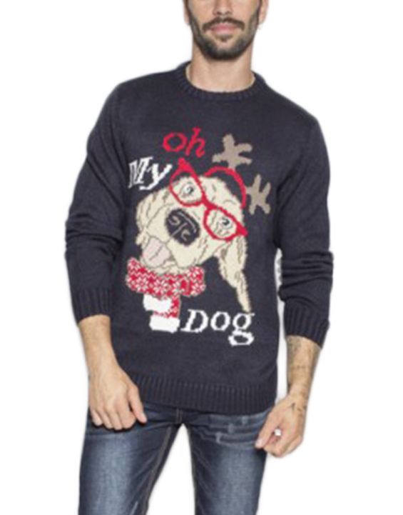 'MZGZ Santa Pullover Blue