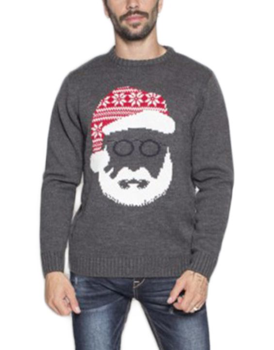 'MZGZ Santa Pullover Grey