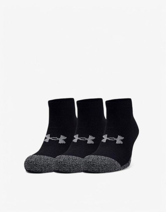 'UNDER ARMOUR 3-Packs Heatgear Low Cut Socks Black