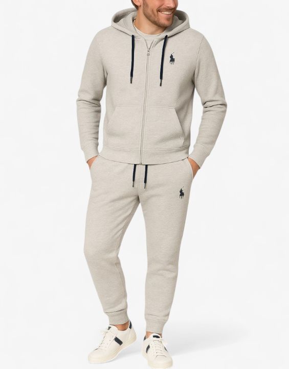 'US POLO Full Zip Hooded Tracksuit Grey 'US POLO Full Zip Hooded Tracksuit Grey