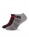 PUMA 2-Pack Seasonal Logo Sneaker Socks Black/Grey