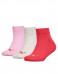 PUMA Kids Quarter Socks 3 Pack Red