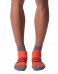 ADIDAS Run Thin Cushioned Id Ankle Socks Orange