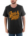 JACK&JONES Logo Tee Black/Orange