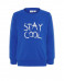 NAME IT Letter Printed Long Sleeved Blouse Blue