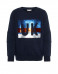 NAME IT UK Flip Sequin Sweatshirt Navy