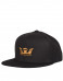 SUPRA Icon Snapback Hat Black/Tan