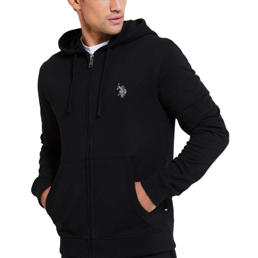 US POLO Full Zip Hooded Tracksuit Black