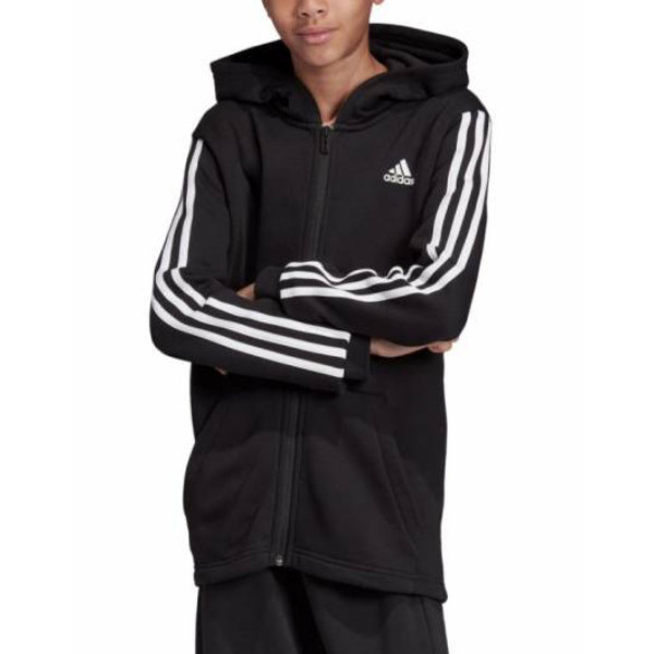 ADIDAS 3-Stripes Full-Zip Hoodie Black – Adidas > Деца > Горнища
