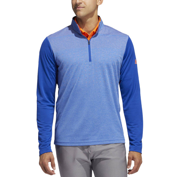 ADIDAS Golf Lightweight Layering 1/4-Zip Blouse Blue