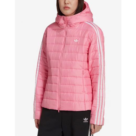 ADIDAS Hooded Premium Slim Jacket Pink