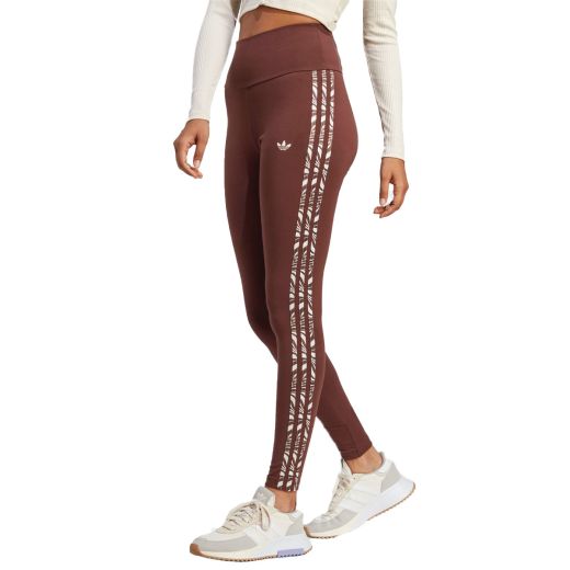 ADIDAS Originals Abstract Animal Print Leggings Brown