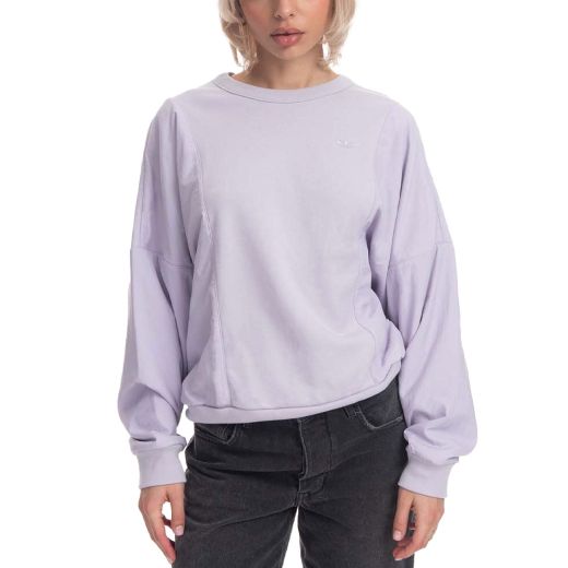 ADIDAS Originals Embroidered Logo Crew Neck Sweatshirt Purple