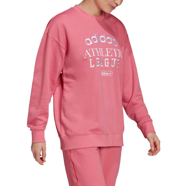 ADIDAS Retro Luxury Crew Sweatshirt Pink