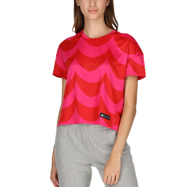 ADIDAS x Marimekko Fast Tee Red/Pink – Adidas > Жени > Тениски