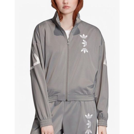 ADIDAS Large Logo Track Jacket Charcoal Solid Grey/White