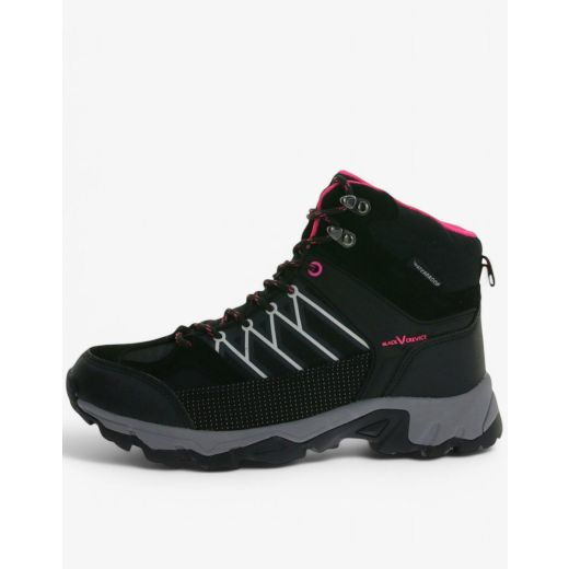 BLACK CREVICE Trekking High-Cut Waterproof Shoes Black/Pink