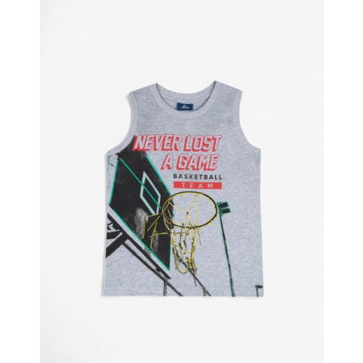 CHICCO Boys Never Lost A Game Tank Light Grey