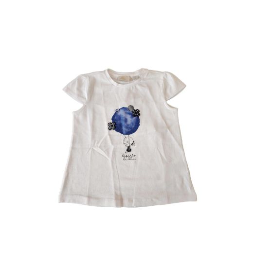 CHICCO Girls Tee White/Blue