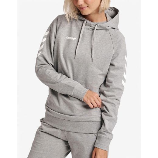 HUMMEL Go Cotton Hoodie Grey Melange W