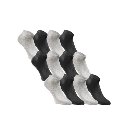 JACK&JONES 6-Packs Short Socks Black/Grey