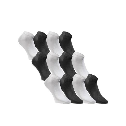 JACK&JONES 6-Packs Short Socks Black/White